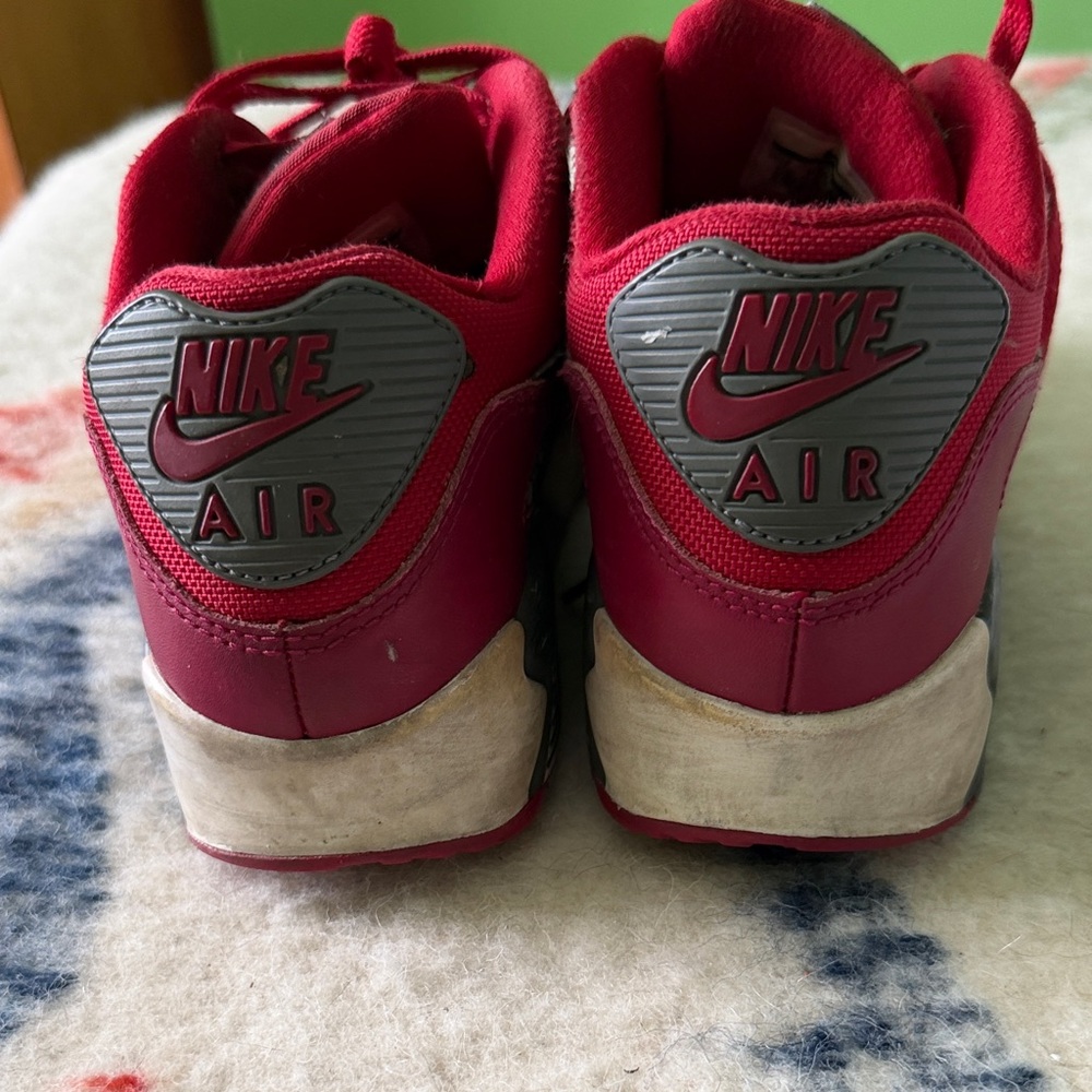 Nike Red and Gray Women's Air Athletic Sneakers